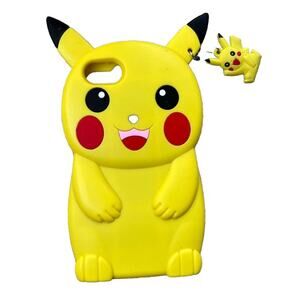 Pokemon Pikachu 3D Soft Silicone Phone Case For IPhone 6P 7P 8P